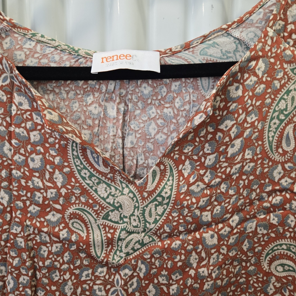 Renee C. Multicolor Paisley Blouse - Picture 2 of 5